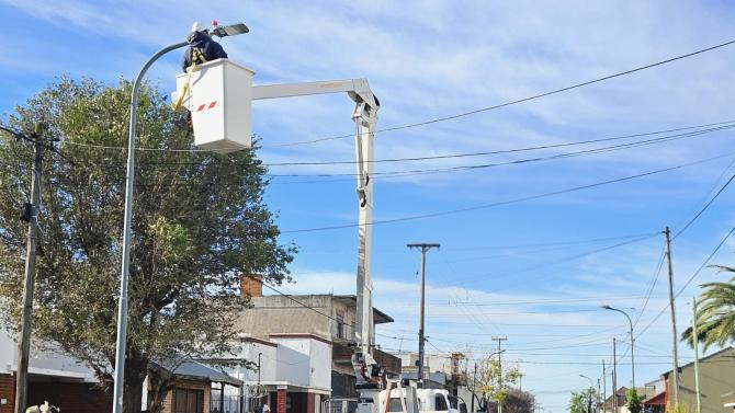 Avanzan las obras de iluminación LED en la ciudad