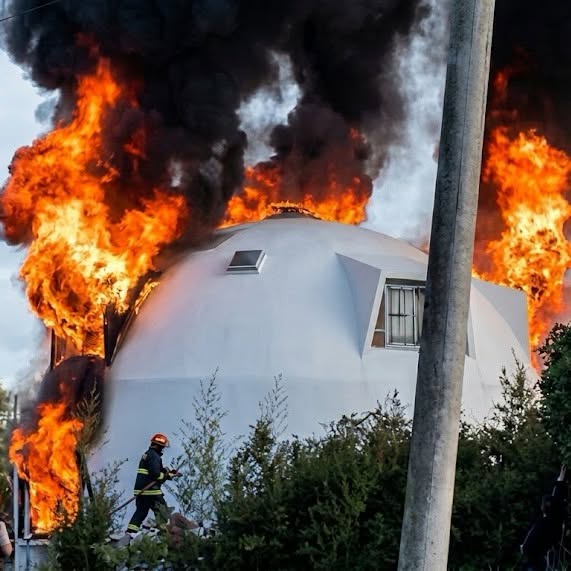 Se prendió fuego la famosa “Casa de Dragon Ball” del barrio Alfar