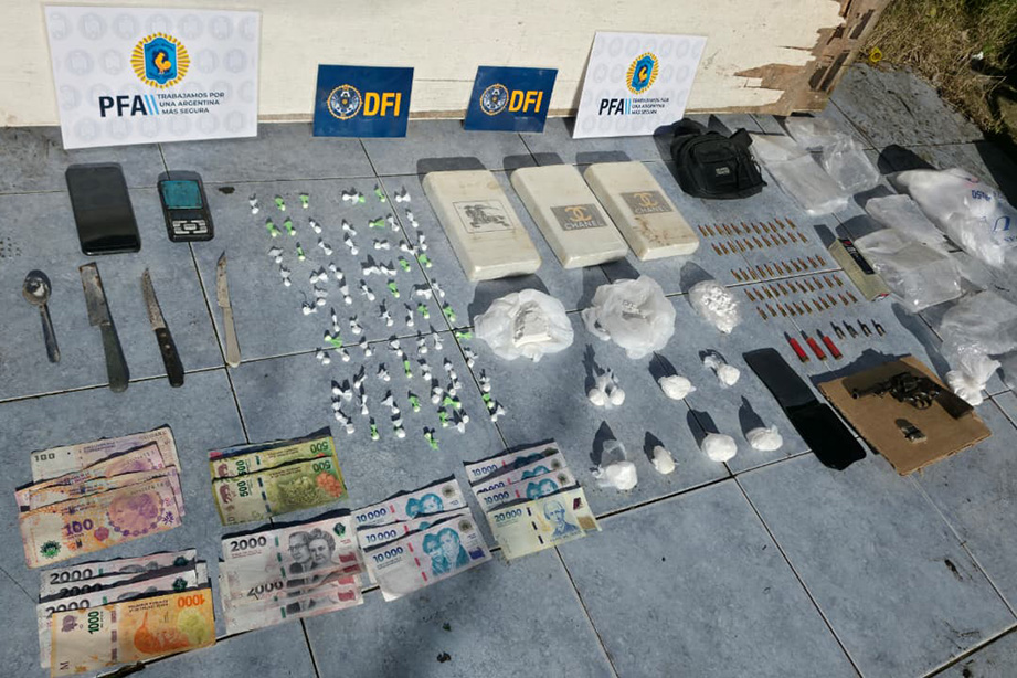 Golpe al narco: tres personas quedaron detenidas por la venta de cocaína en Mar del Plata