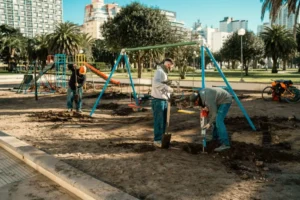 La Plaza Colón se renueva: habrá nuevos juegos y piso de caucho
