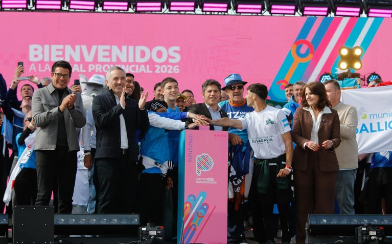 Kicillof encabezó la apertura de los Juegos Bonaerenses en Mar del Plata